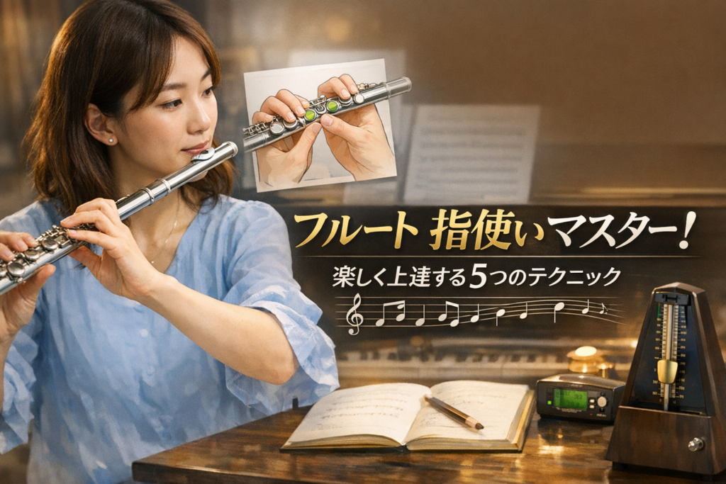 【初心者向け】フルート運指表の見方と覚え方｜独学で迷わない練習手順＋印刷PDF