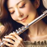フルート曲を楽しもう！3つのコツであなたも音楽マスターに！: どんなリズムが響くの？　　　高品質で、リアルな写真風、美人